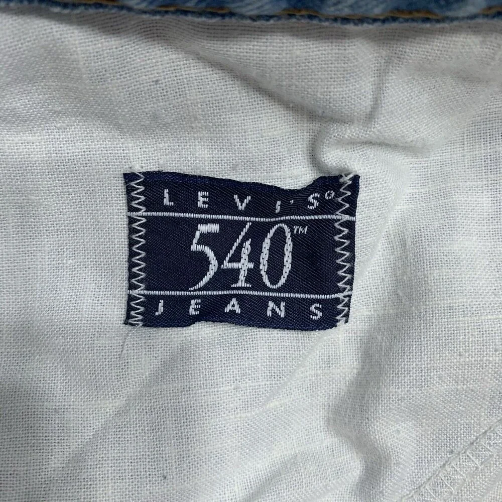 Vintage Levi's 540 Size 42‎ Jeans Straight Leg Distressed Leather Tag Tab Men's